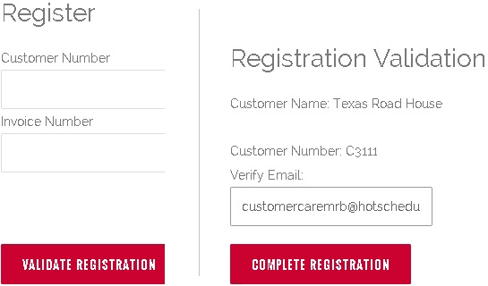 Register/Validate